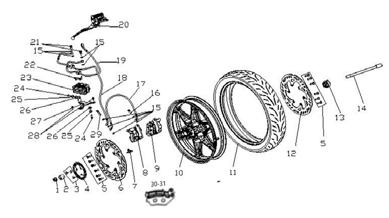 F17 ΤΡΟΧΟΣ ΕΜΠΡΟΣΘΙΟΣ & ΜΟΝΑΔΑ ABS