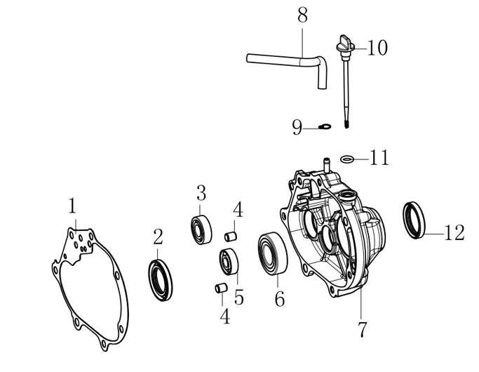 E03  TRANSMISSION CASE COMP