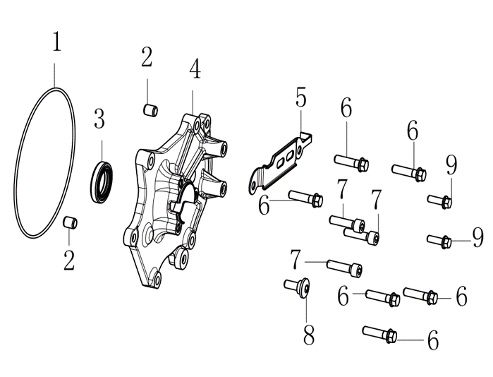 E05 RIGHT CRANKCASE COVER