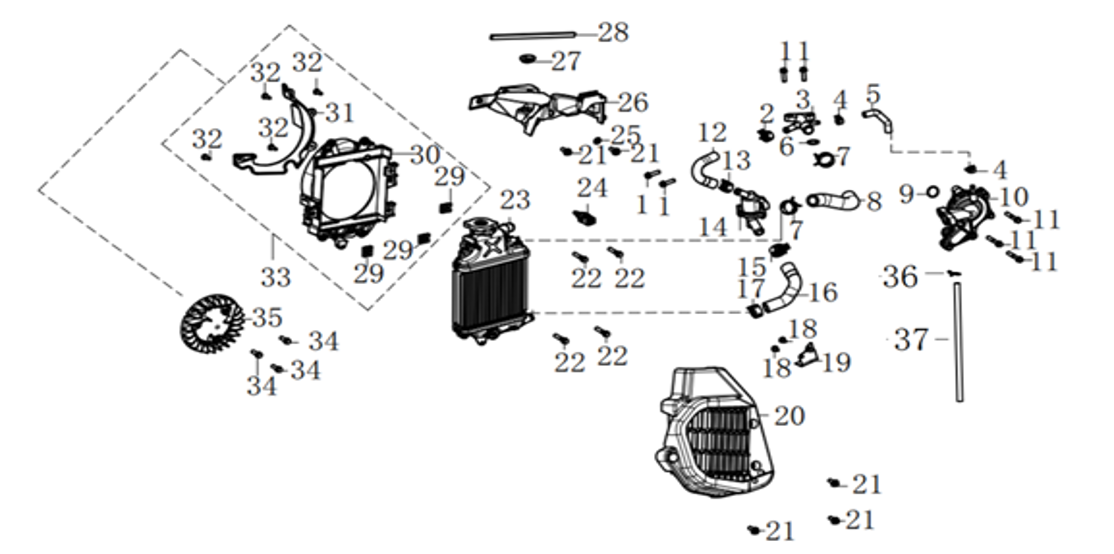 E13 COOLING SYSTEM