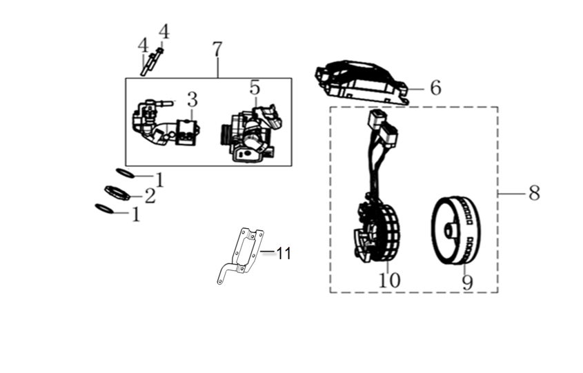 E14 ELECTRONIC FUEL-INJECTION ASSY