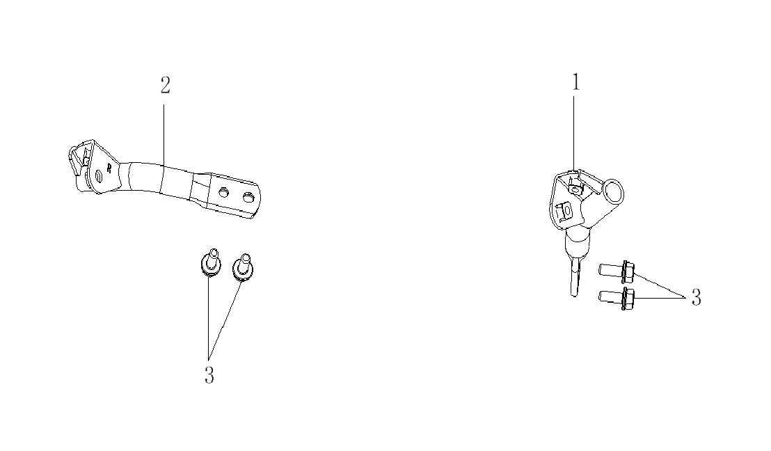 F02 BRACE FOOTREST LEFT/RIGHT