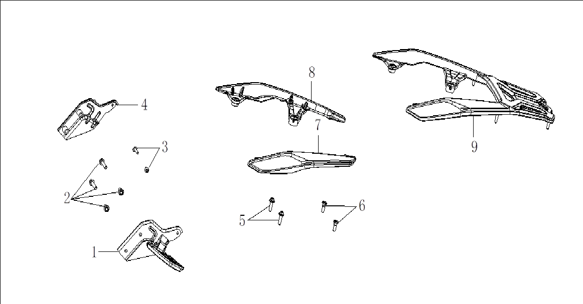 F03 STEP ASSY LEFT/RIGHT & REAR ARMREST ASSY