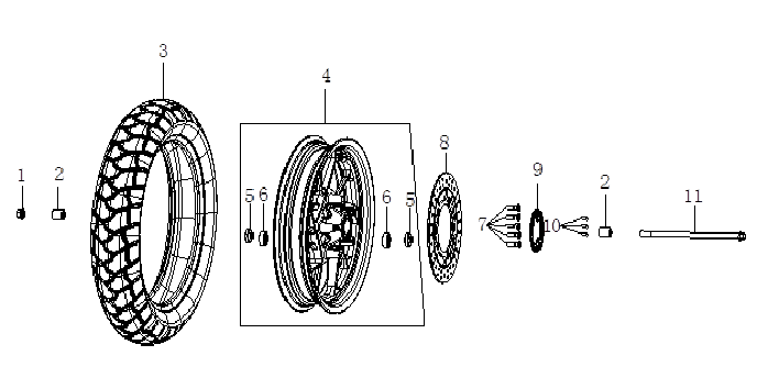 F11 FRONT WHEEL