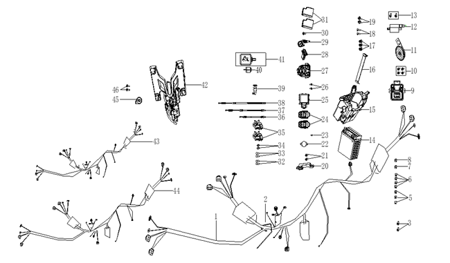 F14 HARNESS,WIRE AND ELECTRICAL PARTS