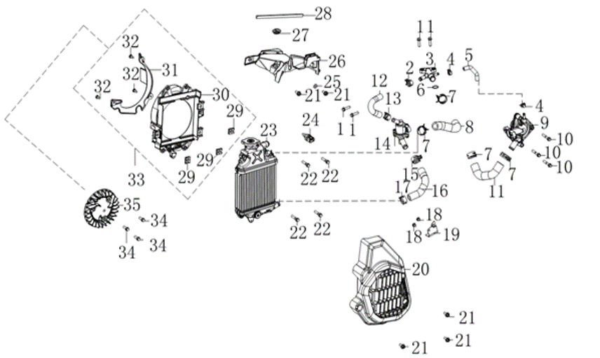 E13 COOLING SYSTEM