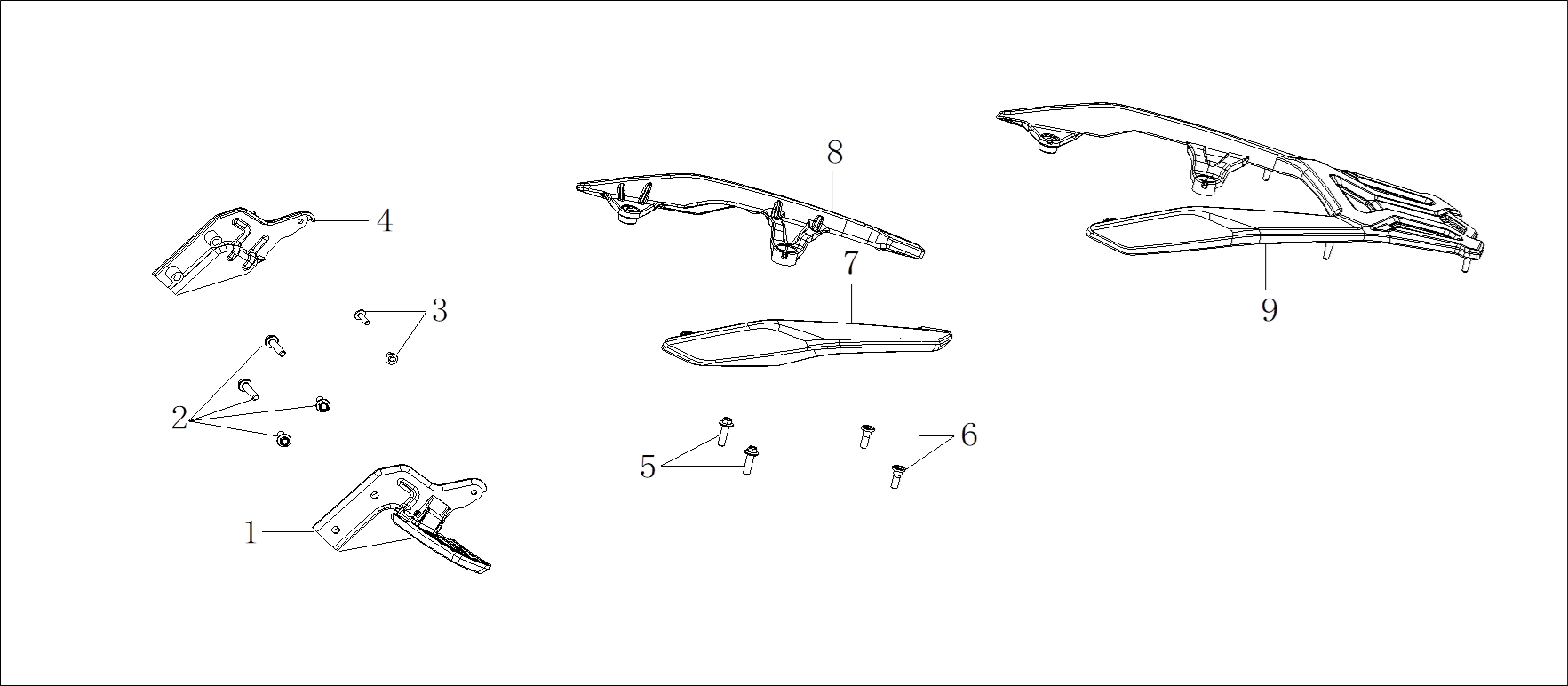 F03  STEP ASSY.LEFT PILLION/STEP ASSY.RIGHT PILLION
